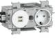 Hager GS17019016 socket outlet 1-way with USB-Charger C + C PD 20W Winsta