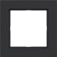 Hager WAD6100BM frame 1-way A.1 night black matte