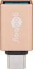 Goobay 56622 USB-Adapter USB-C auf USB-A, OTG, gold, 15 W, 3 A, 5 Gbit/s, USB 3.0