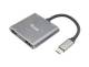 Equip 133484 Adapter USB-C auf 2x HDMI, 3.2 Gen 1, 100 W PD, USB-C MST Adapter