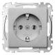 Merten MEG2301-0460 socket, aluminum, System M