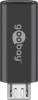 Goobay 55553 USB-Adapter Micro-USB auf USB-C, OTG, grau, 2,5 W, 0,5 A, 480 Mbit/s, USB 2.0,