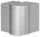 Hager BR651003HLAN external corner adjustable hfr OT80mm painted aluminum