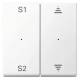 Merten MEG5227-0325 rockers f.Taster-, module 2-fold (Szene1 / 2, up / down) aktivwhite