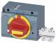 Siemens 3VA9277-0EK25 front rotary drive emergency stop with door lock IEC IP30/40