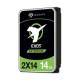 SEAGATE EXOS 2X14 SAS 14TB Helium 7200rpm 7TB Capacity per Logical Unit 12Gb/s 256MB cache 8,89cm 3,5Zoll BLK PROJEKT ISPA (P)