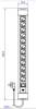 Bachmann BM005901 Steckdosenleiste CONNECTUS 12xCEE7/3 1xSchalter 2,0m CEE7/7 Grau