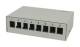 Synergy 21 S216375/S216317V4 Patch Panel 8xTP-TP(Kupplung), CAT6A, inkl. Keystone Slim-line, Aufputz, Metall, Lichtgrau, 