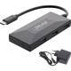 InLine® USB 3.2 Gen.1 hub, USB-C to 2x USB-C & 3x USB-A, with power supply unit
