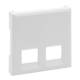 Legrand 864143 Abdeckung 2-fach RJ11/RJ45 Niloe Step ultraweiß