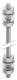 Niedax M10/700 threaded rod M10 700mm galvanized ,
