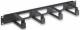 INTELLINET 711074 Cable management for 48.3 cm (48,3 cm ( 19 inch )) Rack 1U, 4 large plastic rings, black, available only in Europe