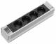 Rittal 7856100 DK PSM Plus socket module, CEE 7/3 (type F), 4-way, black, non-switchable