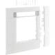 Hager GR1002A9016 Rahmenblende modular BRH ZS 55 mm OT100 hfr Bfeld verkehrsw.