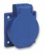 Schneider Electric PKS51B Schneider Schukosteckdose blau 2p+E 10/16A 250V für DE IP54 50x50mm