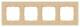 Siemens 5TG1104-4 DELTA miro frame 4-fold real material wood wood type beech