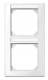 Merten 470219 M-SMART frame 2f vertical with label holder polar white glossy