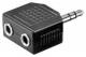 Goobay 11104 Audio-Adapter - Klinke 3,5 mm-Stecker (3-Pin, Stereo) > 2x Klinke 3,5 mm-Buchse (3-Pin, Stereo)