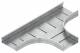 Niedax WRTR 150.300 F T-piece 150x300mm round beaded unperforated hot-dip galvanized