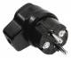 Bachmann 919.171 Vollgummi Winkelstecker schwarz