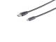 Kabel USB, C(St) => A(St), 1,0m, USB2.0, schwarz,