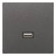 Jung MAAL1122AN Einsatz USB LS Aluminium anthrazit