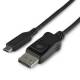 STARTECH.COM 1m USB-C to DisplayPort Adapter Cable 8K 30Hz HBR3 USB-C Adapter Thunderbolt 3 Compatible