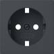 GIRA 492028 Cover SCHUKO socket System 55 Anthracite