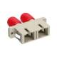 InLine® LWL Kupplung, Duplex ST/SC, multimode, beige, Keramik-Hülse, zum Einbau