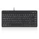 Perixx PERIBOARD-505H PLUS DE, Mini USB-Tastatur, Trackball, Hub, schwarz