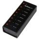StarTech.com 7 Port USB 3.0 Hub - Desktop or Wall-mountable Metal Enclosure - 7 Total USB Port(s)