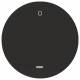 Berker 16242045 rocker m.klarer lens u., Imprint '0' R.1 / R.3 gloss black