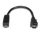 StarTech.com 6in Micro USB to Mini USB Adapter Cable M/F - USB for Cellular Phone - 15,2 cm ( 6 inch ) - 1 Pack