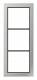 Jung FDES2983 Rahmen 3fach FD-design Edelstahl