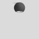 BEGA Gantenbrink 50858.2K3 ceiling light for indoor use, samtschwarz/alu, 3000K