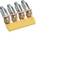 Hager KWJ02B4 Insulated cross connector 2.5 mm² 4-way screw connection