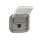 Legrand 069559L Plexo New Einsatz RJ45 Datendose Cat 6A STP grau