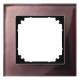 Merten 489115 glass frame 1-fold M-PLAN, Mahogany safety glass