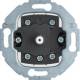 Hager WDE389303 rotary switch 2-pole for flush mounting series 1930 glass R.classic