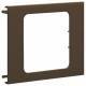 Hager L91208014 equipment panel 1 to BR-fold channel, L9120 8014 brown cover track 100 mm