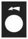 Schneider Electric ZB2BY2924 Symbol Sign ZB2-BY2924, black TURNING LEFT