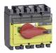 Schneider Electric 31180 Schneider switch disconnector INV100 3p 100A 690VACDC lever red base yellow