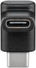 Goobay 55556 Adapter USB-C auf USB-C 90°, schwarz - 60 W, 3 A, 5 Gbit/s, USB 3.0,