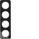 Berker 10142116 Rahmen R.1 Glas, schwarz 