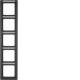 Berker 10156016 Rahmen mit Beschriftungsfeld Q.1 anthrazit, samt