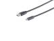 Kabel USB, C(St) => A(St), 1,8m, USB2.0, schwarz,