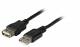 Kabel USB, A(St) => A(Bu), 0,5m, USB2.0, Verlängerung, schwarz, Classic