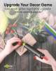 Goobay Heißklebesticks 11 mm, 5 Glitzer-Farben, 10 Stk., 