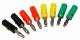 Bananenstecker-Set McPower, 4mm, Querloch, Druckfeder, 4 Farben, 8-teilig