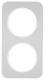 Berker 10122174 frame 2gang R.1, aluminum / polar white